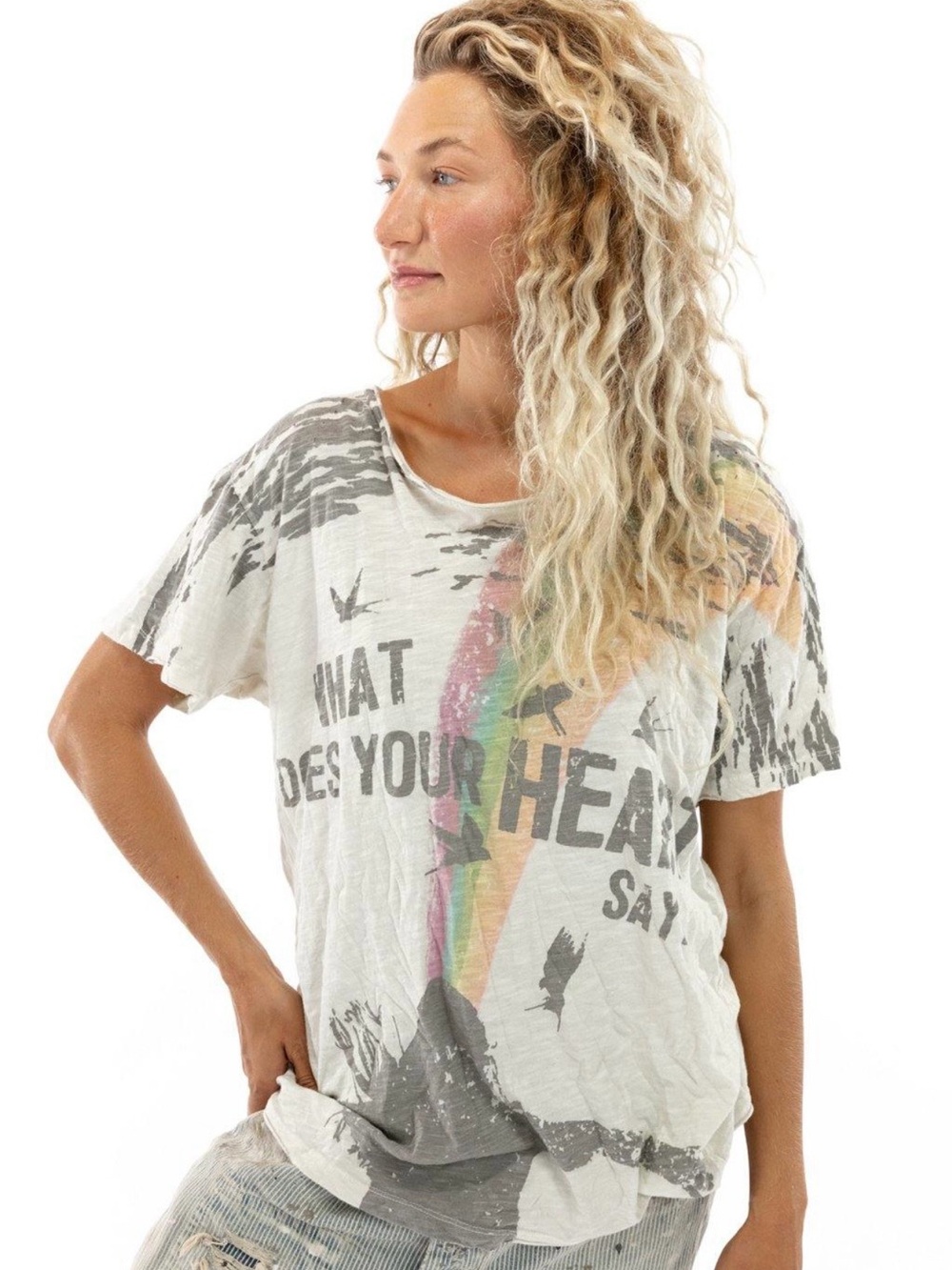 Magnolia Pearl Cream Short-Sleeve Graphic Tee